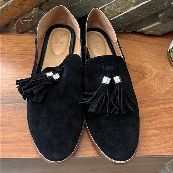 Franco sarto Elegant Black Tassel Loafers for Women - Picture 2 of 3